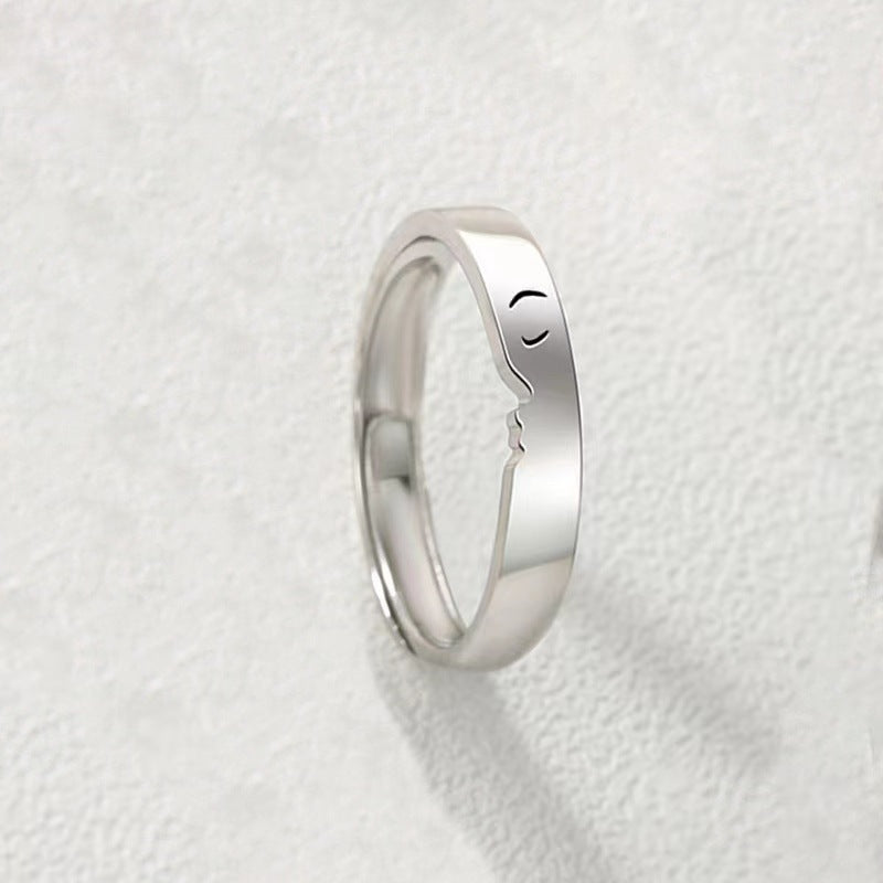 Simple Niche Design Adjustable Opening Gift Rings