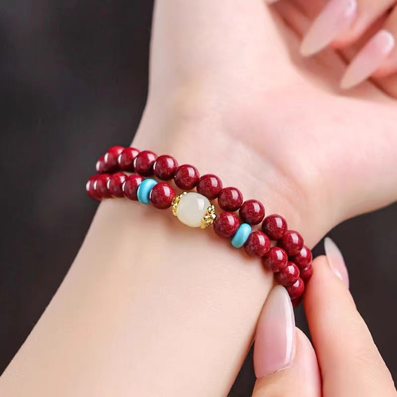 Jade Natural Raw Ore Life Double Bracelets