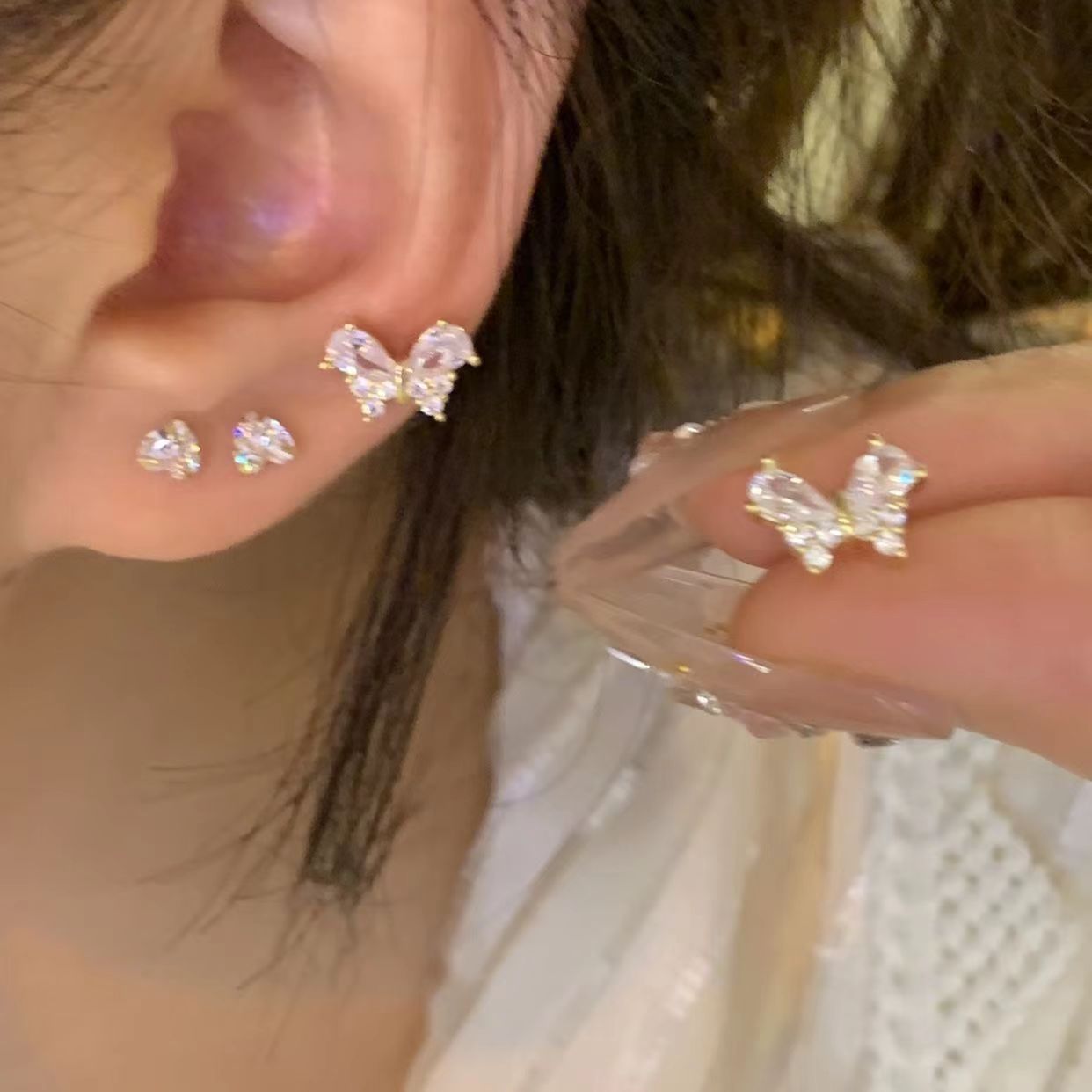 Shop Owner Super Love Butterfly Female Earrings