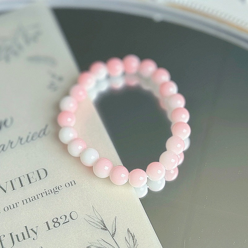 Purple Crystal Female Pliable Temperament Rosary Decompression Hand Bracelets