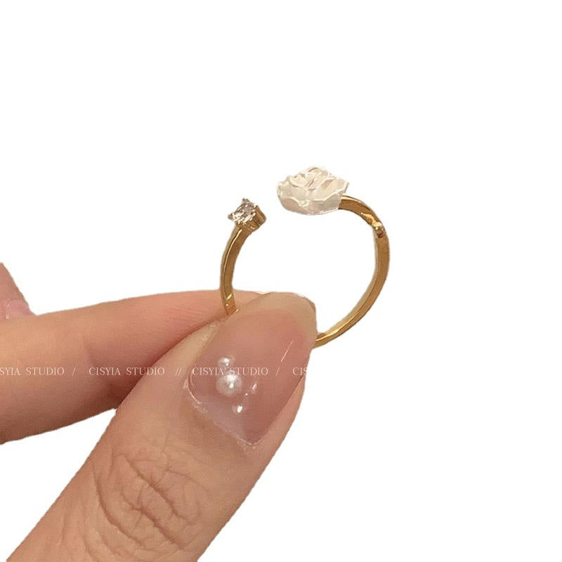 Female Opening Adjustable Design High-grade Zircon Rings