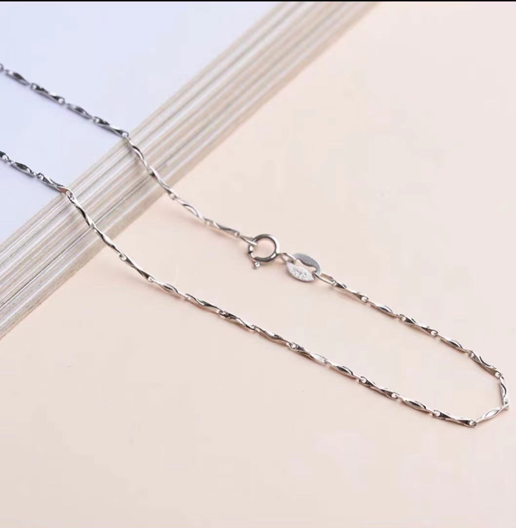 Sier Box Chain Ingot Melon Seeds Starry Necklaces