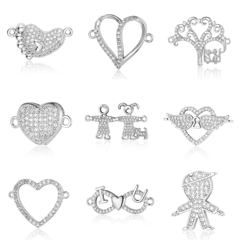 Copper Zircon Ornament Accessories Dripping Oil Pendants