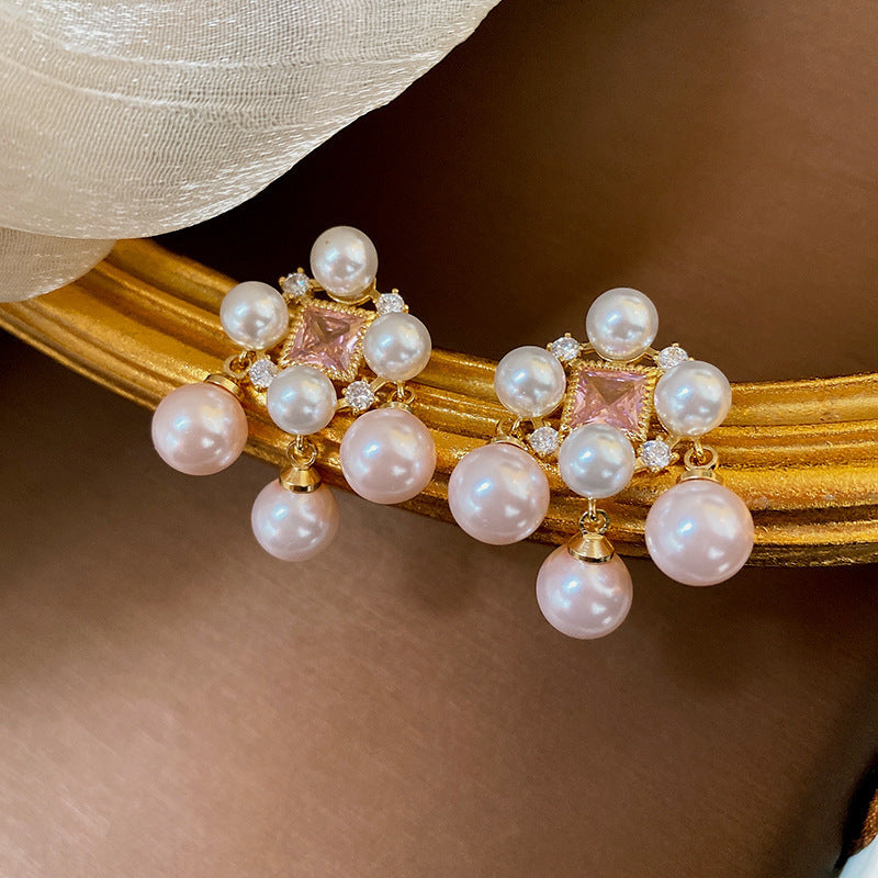 Luxury Mermaid Pearl Fashion High Sense Earrings