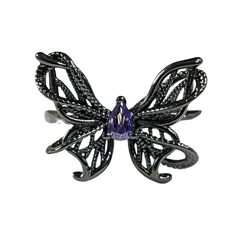 Punk Twin Open Female Unisex Style Rings