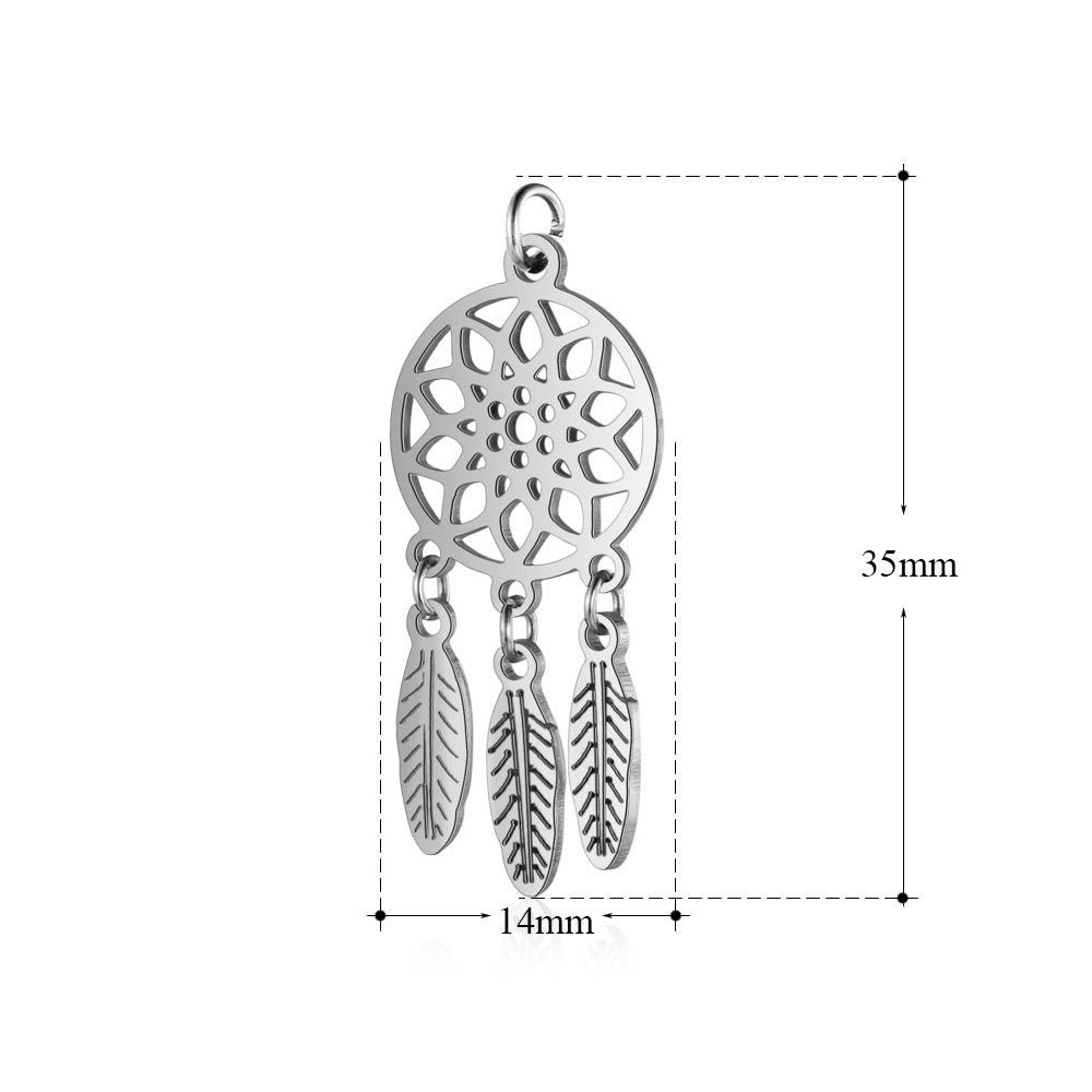 Small Five-pointed Star Elephant Cat Wings Lotus Pendants
