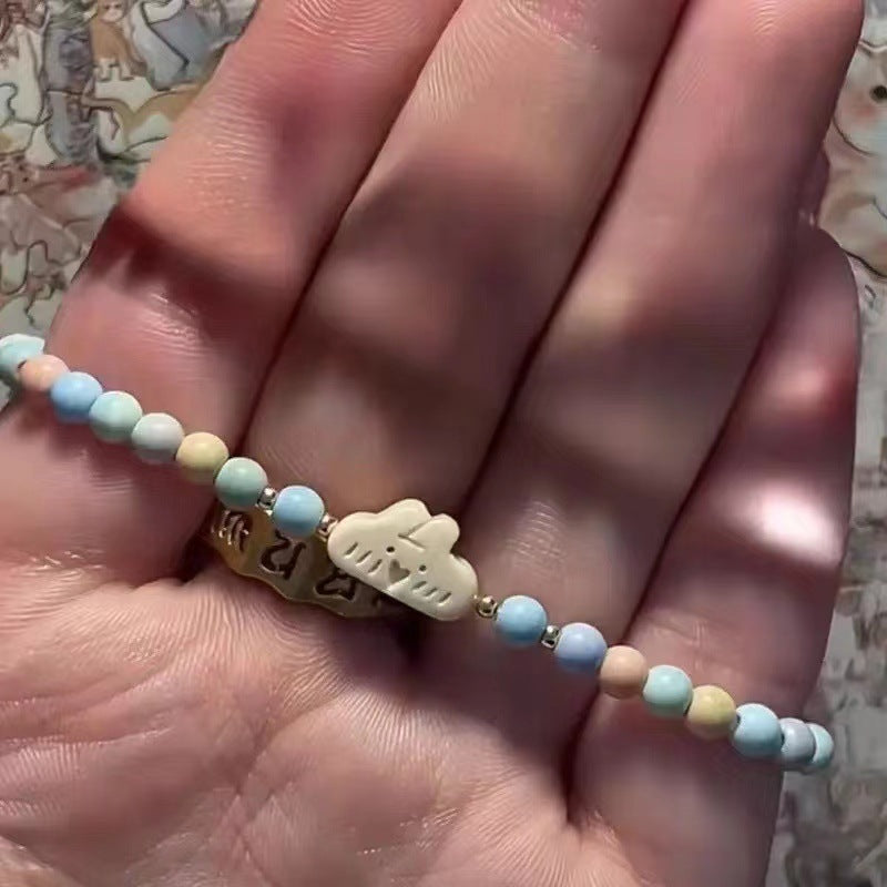 Women's Cute Kitten Bunny Beaded Design Zen Bracelets