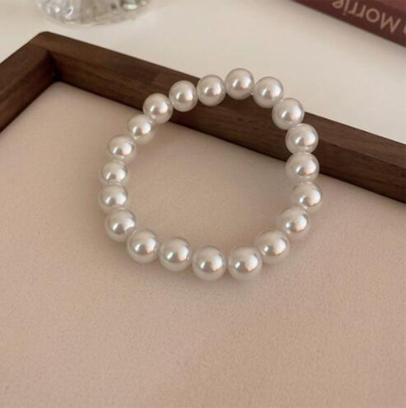 Retro Simple Stretch Pearl String Beads High Sense Bracelets