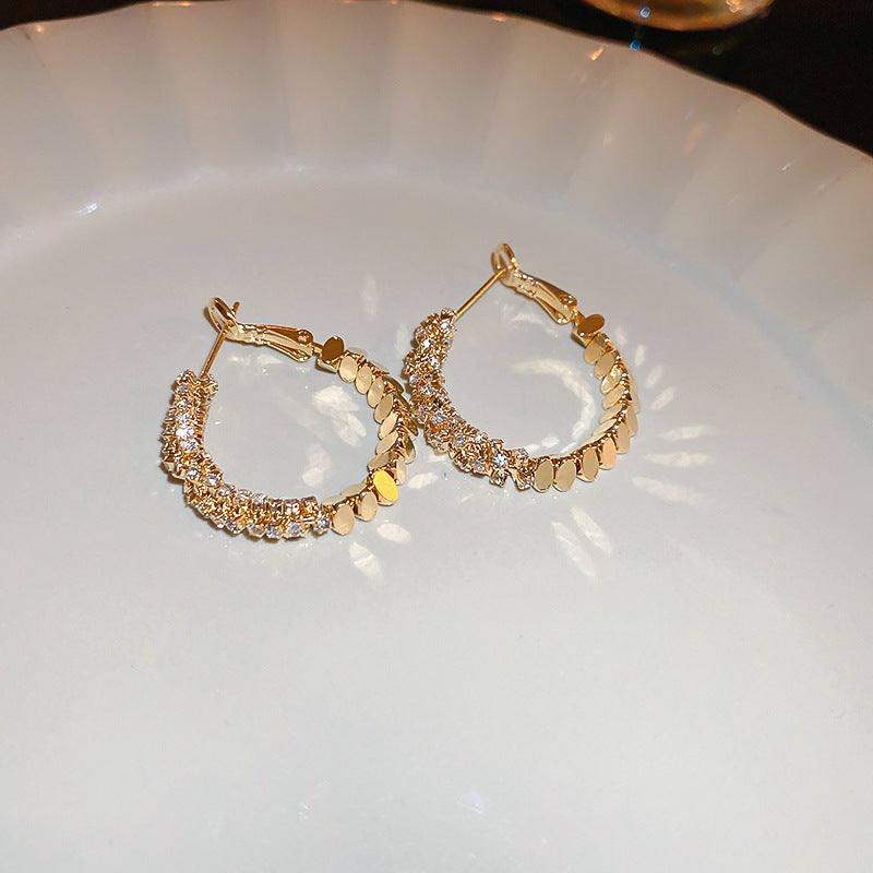 Sier High Sense All Match Fashion Earrings