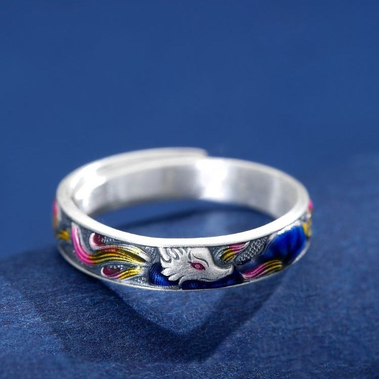 Women's Fox Retro Cute Niche Adjustable Attracting Rings