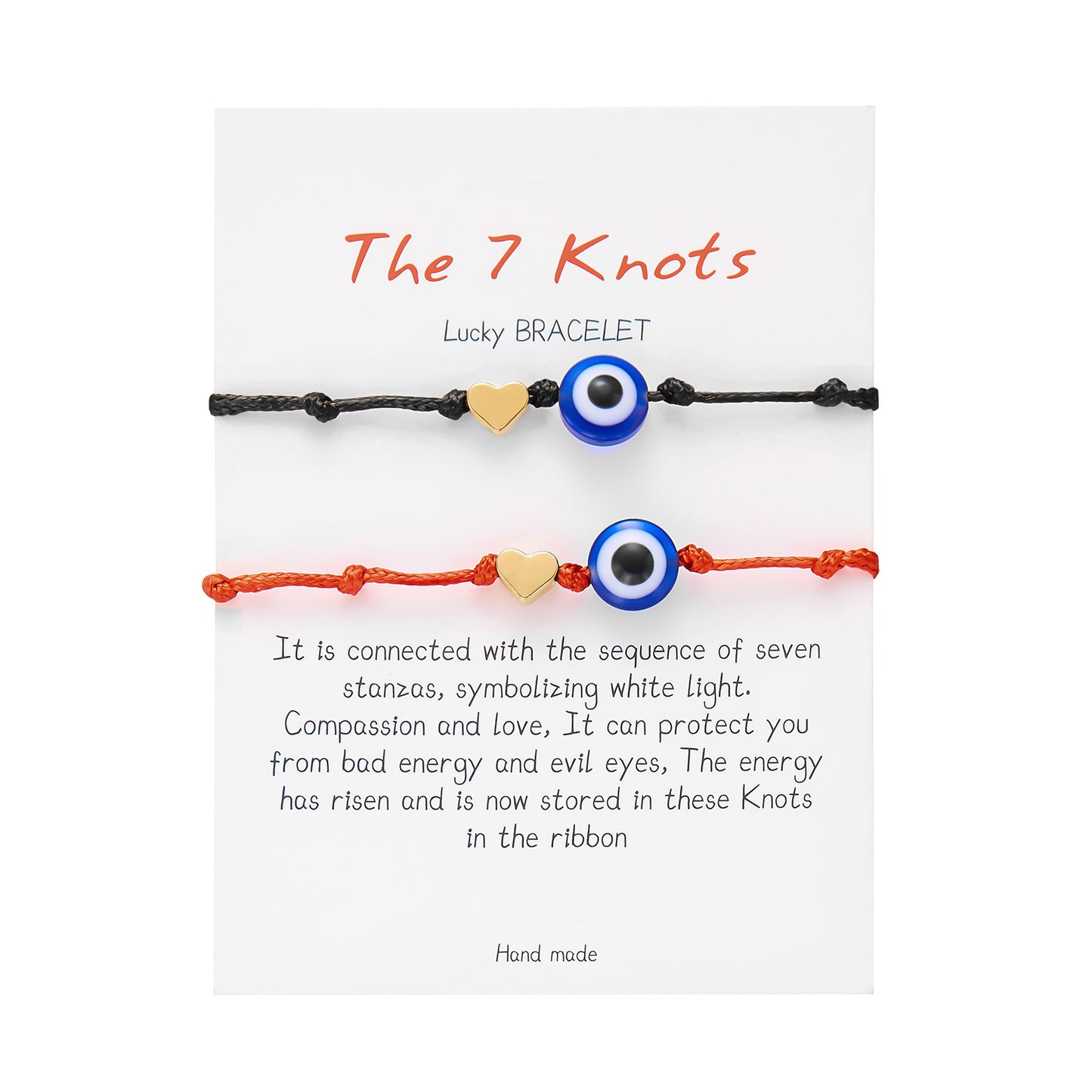 Devil's Eye Lucky Red Rope Knot Love Couple Bracelets