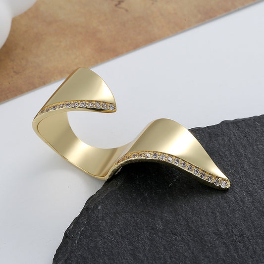 Irregular With Personality Open Street Shot Rings