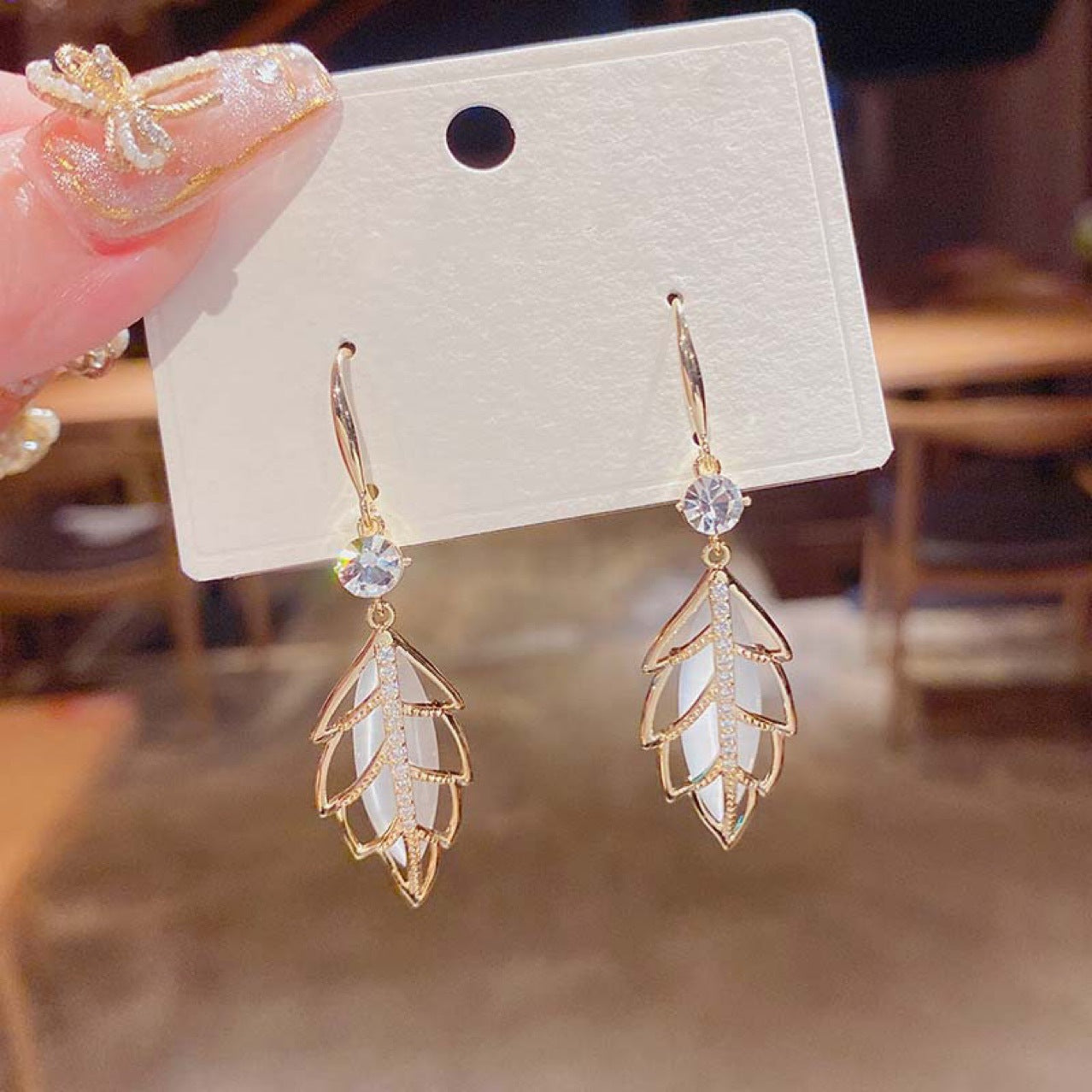 Needle Long Fringe Female Face Slimming Rings