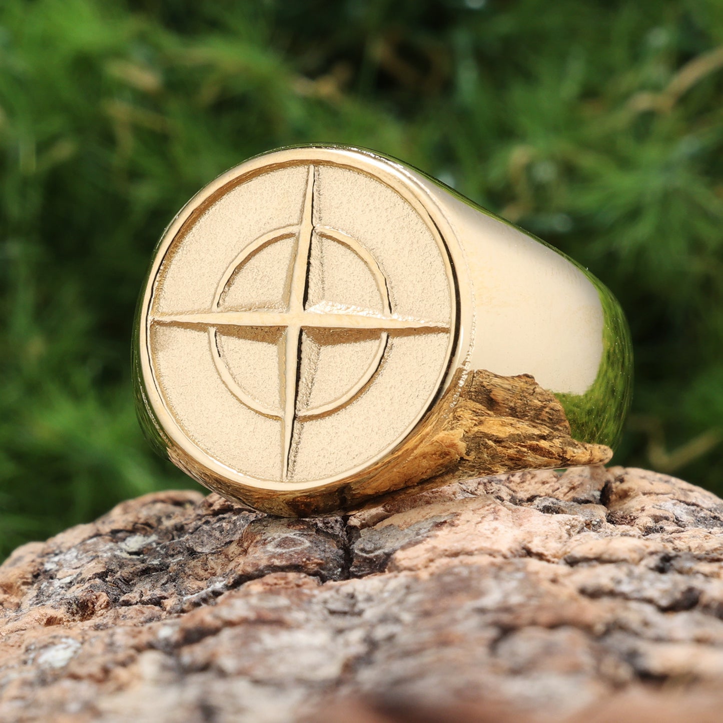 Compass Navigation Boat Anchor Shape Neutral Rings