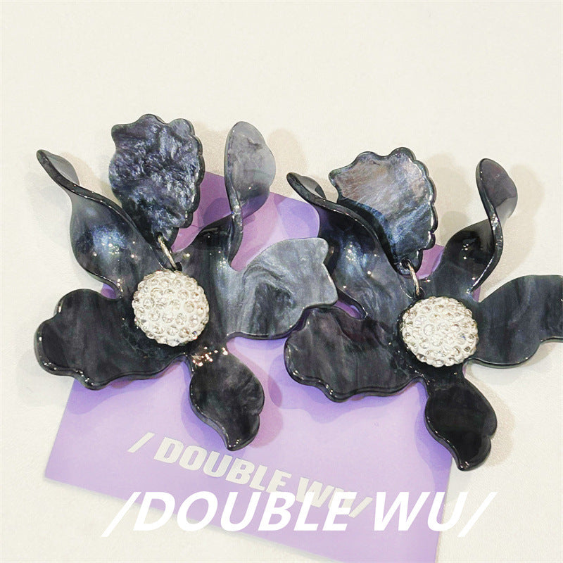 Women's Large Flower Elegant Trendy Fairy Ear Earrings