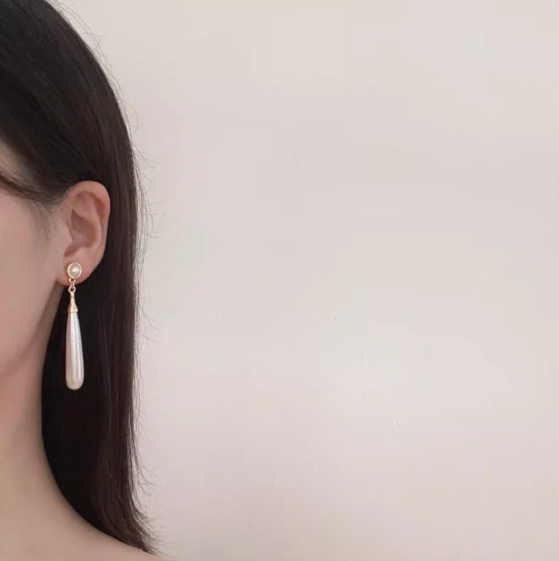 Women's French Style Temperamental Pearl Vintage For Earrings