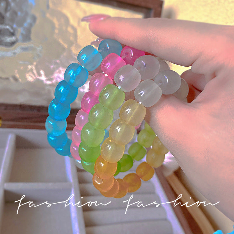 Pliable Temperament Gradient Color Ice Transparent Bracelets
