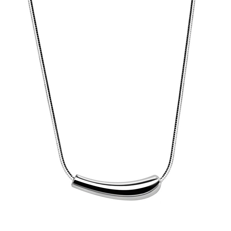 Eggplant Clavicle Chain Titanium Steel Female Necklaces