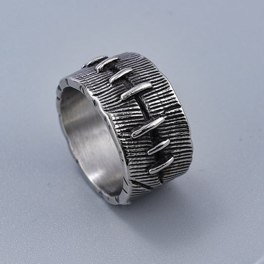 Men's Niche Advanced Dark Punk Stitched Fashion Rings