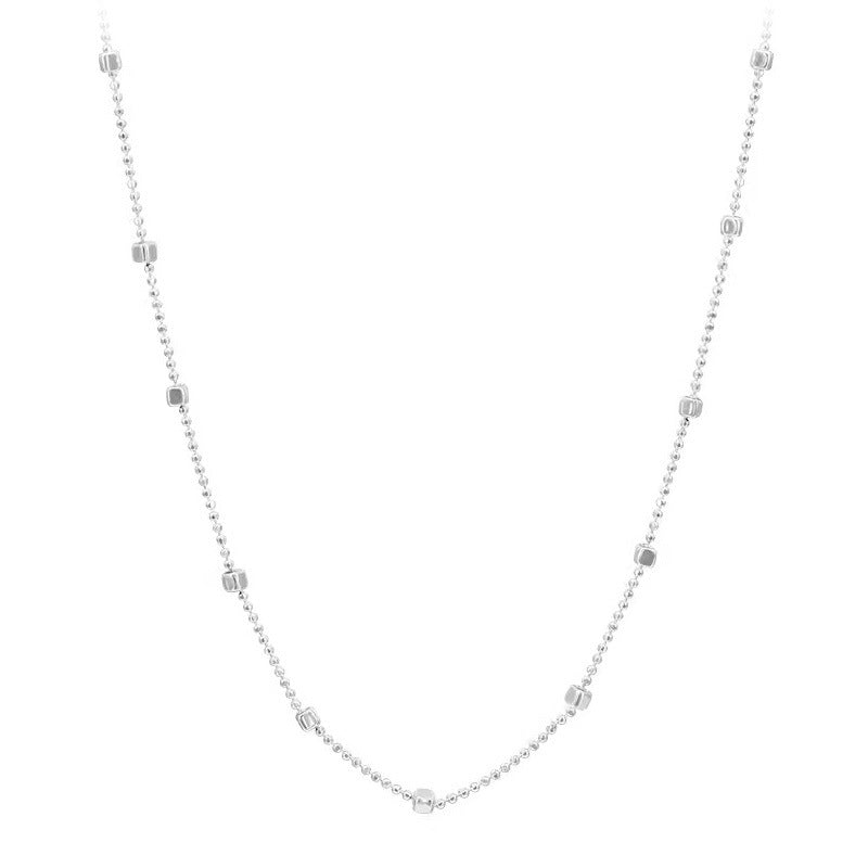 Women's Italian Super Flash Square Fashionable Minimalist Solid Necklaces