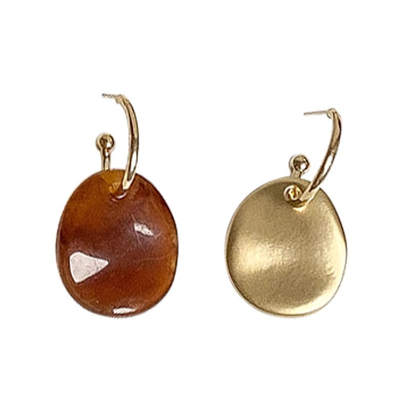 Women's Simple Asymmetric Geometric Fashion Niche Trendy Earrings