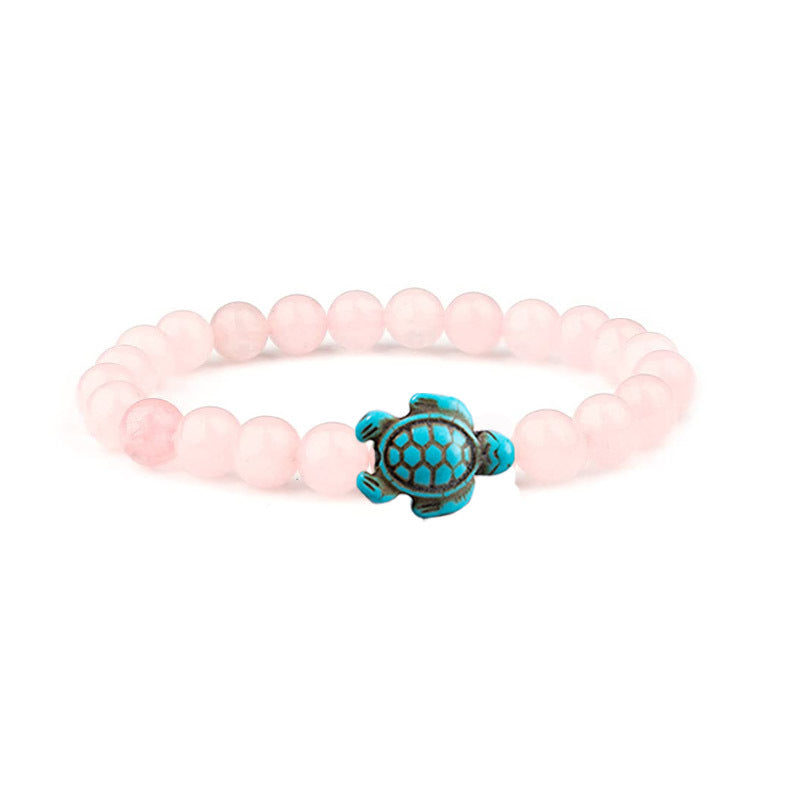 Women's & Men's Turquoise Turtle Volcanic Rock White More Bracelets