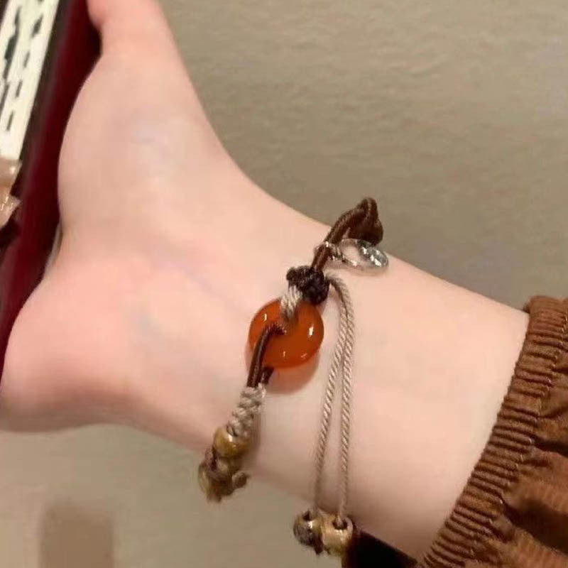 Chinese Ancient Style Safety Buckle Female Niche Bracelets