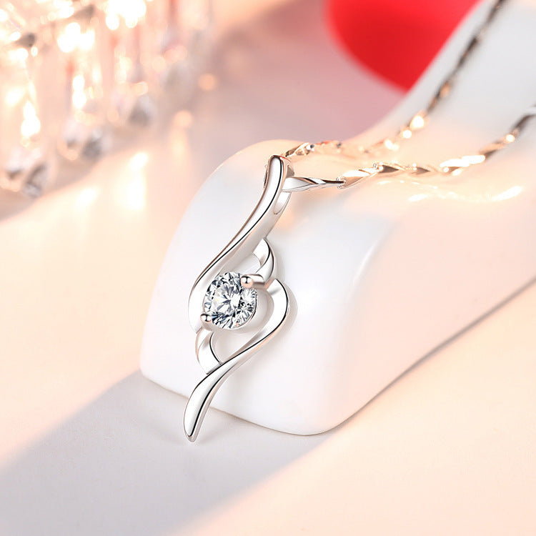 Women's Arrow Of Love Imitation Diamond Simple Fashion Necklaces