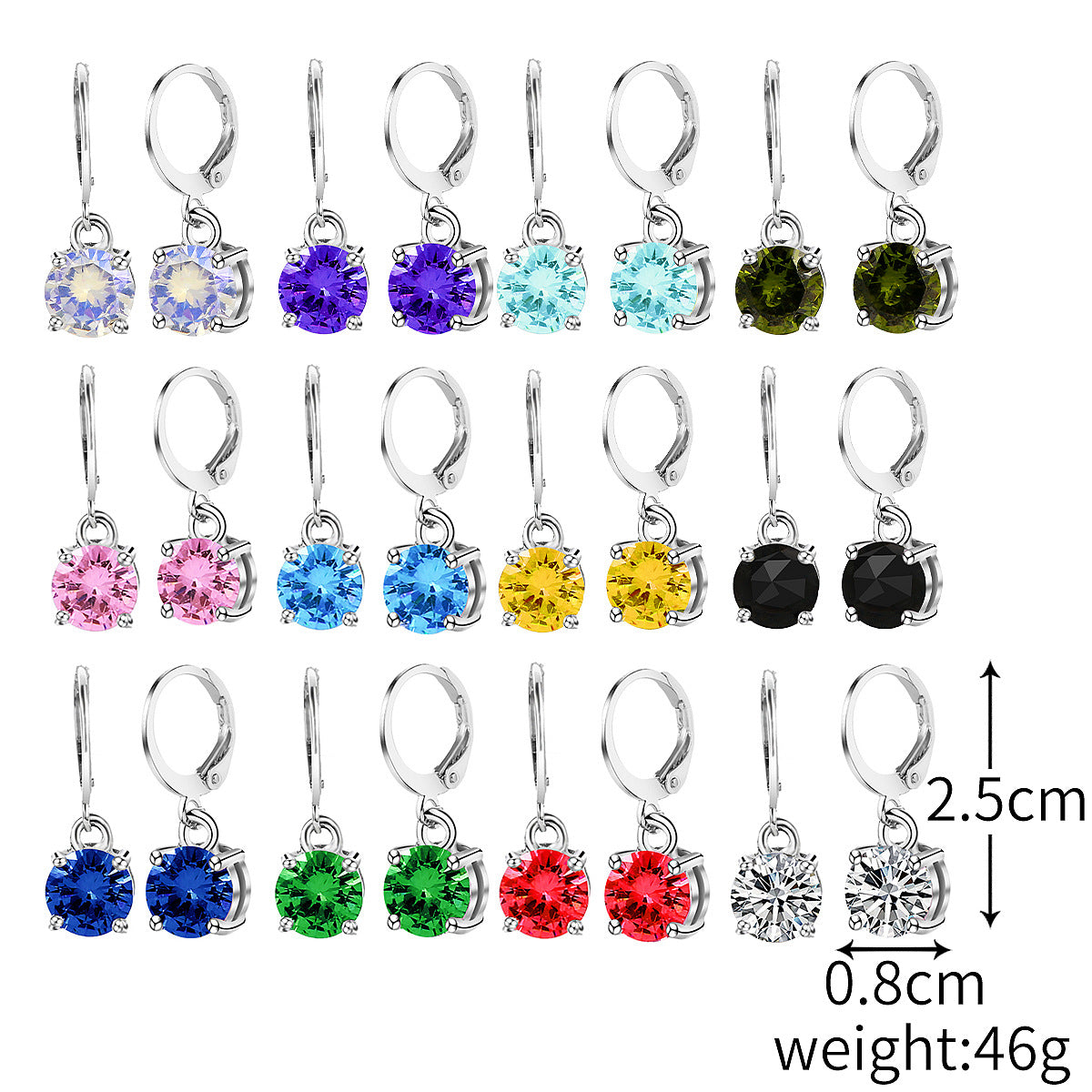 Zirconium Gold Plated Moissanite Ear Clip Suit Wind Simple Rings
