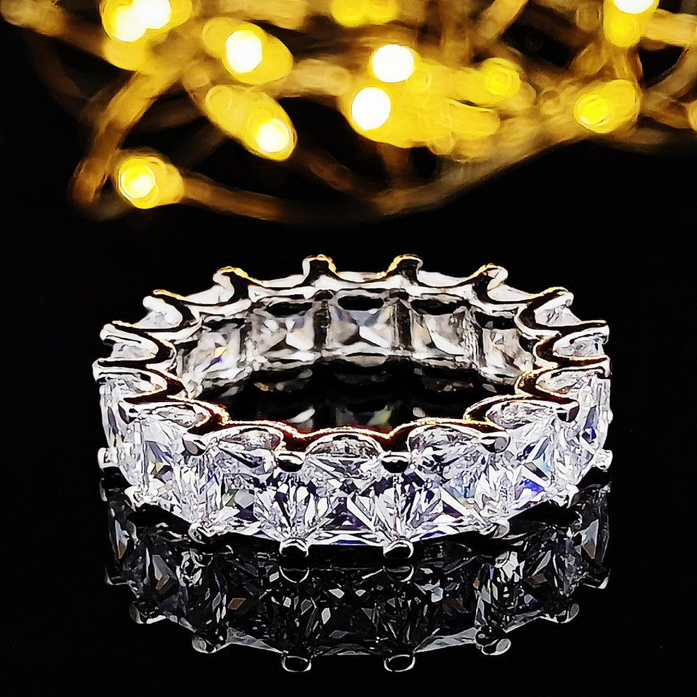 Full Diamond Simple Female Niche Advanced Rings