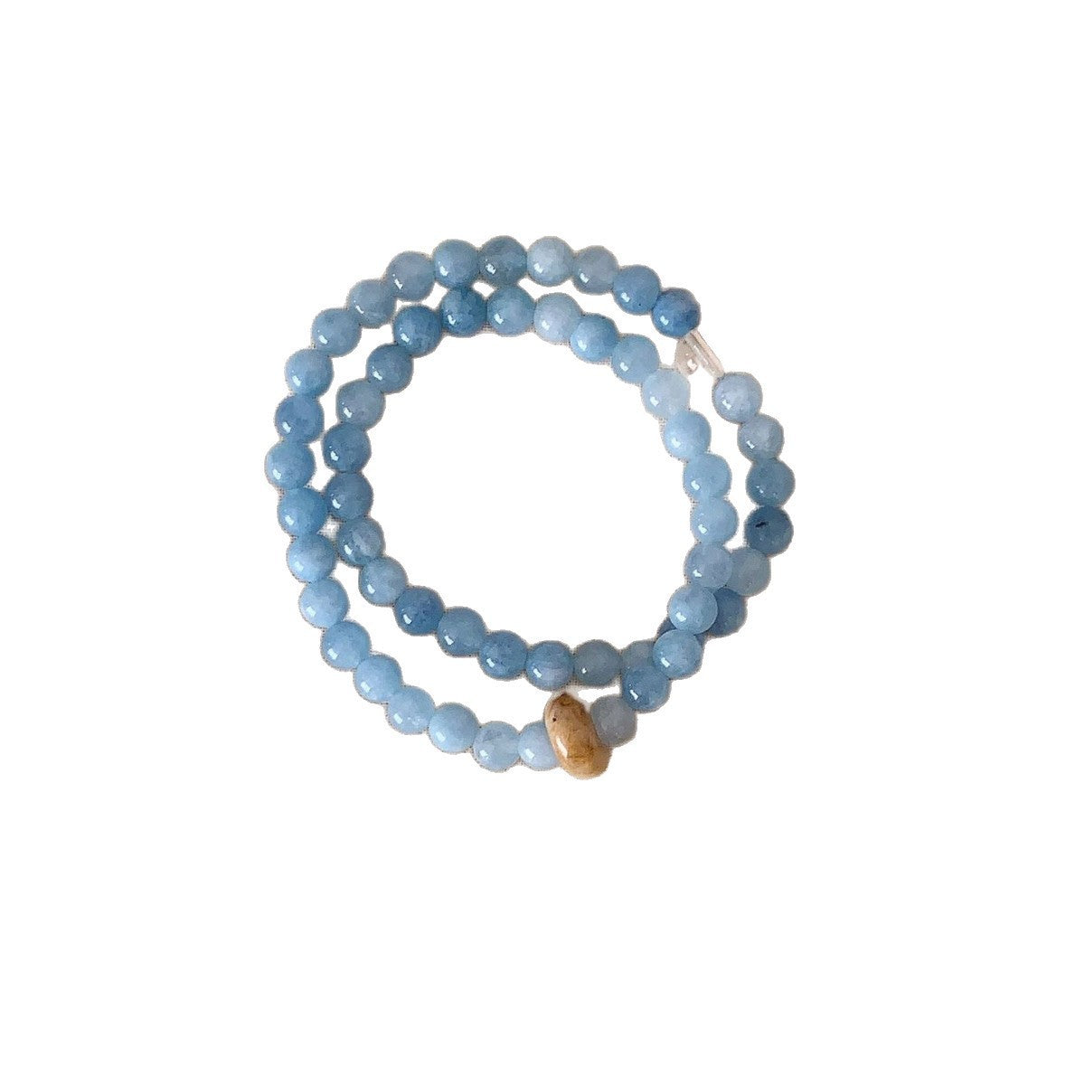Style Natural Stone Beads Double Layer Twin Bracelets