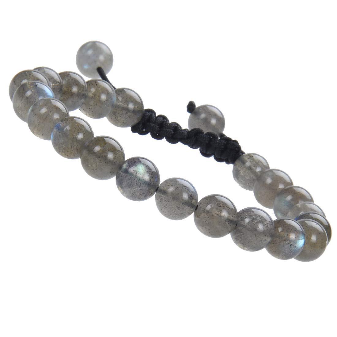 Pink Crystal Woven Natural Agate Stone Bracelets