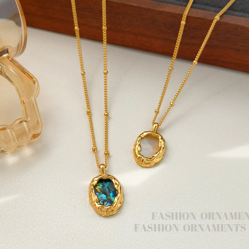 Green High Sense Shell Fashion Clavicle Necklaces