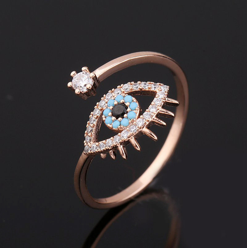 Cold Wind Devil's Eye Female Open Rings