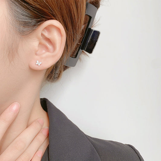 Small Butterfly Ear Bone Diamond Shiny Earrings