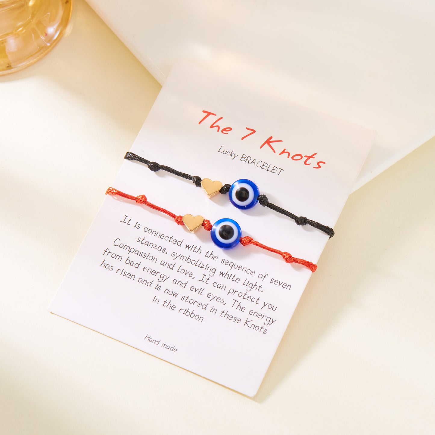 Devil's Eye Lucky Red Rope Knot Love Couple Bracelets