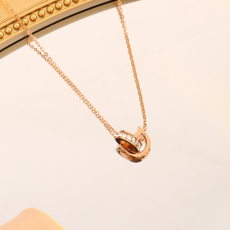 Women's Titanium Steel Fashionable Clavicle Chain Trendy Necklaces