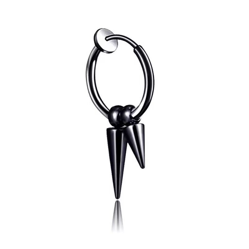 Spring Ear Clip Male Tassel Female Earrings