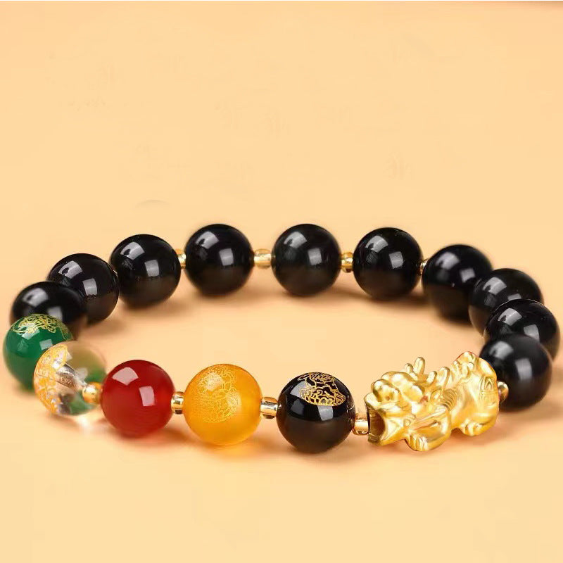 Men's Change Alluvial Gold Pi Beaded Ladies Bracelets