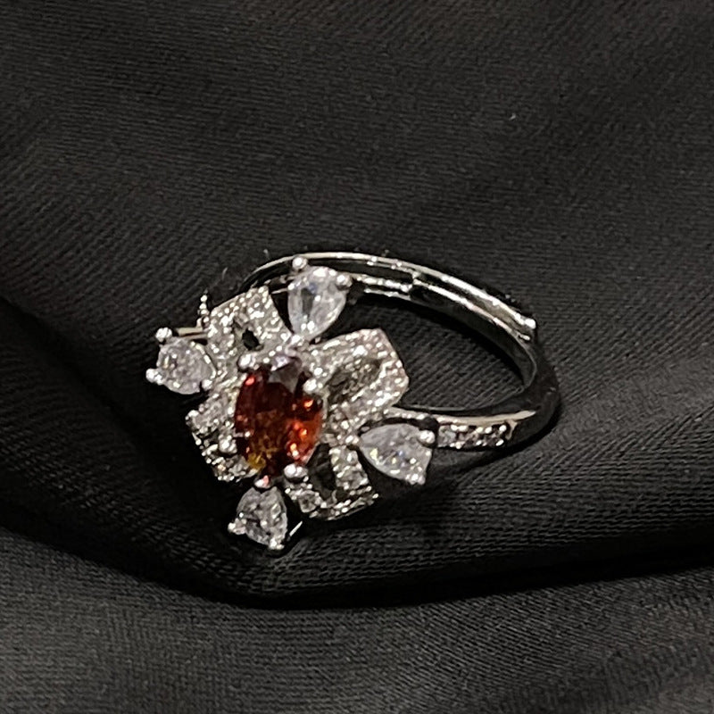 Light Luxury French High Sense Micro Inlaid Rings