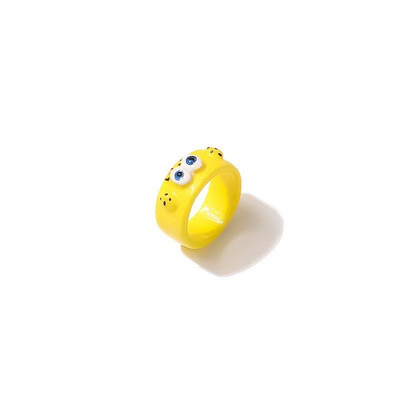 Sponge Star Painted Octopus Crab Boss Series Rings