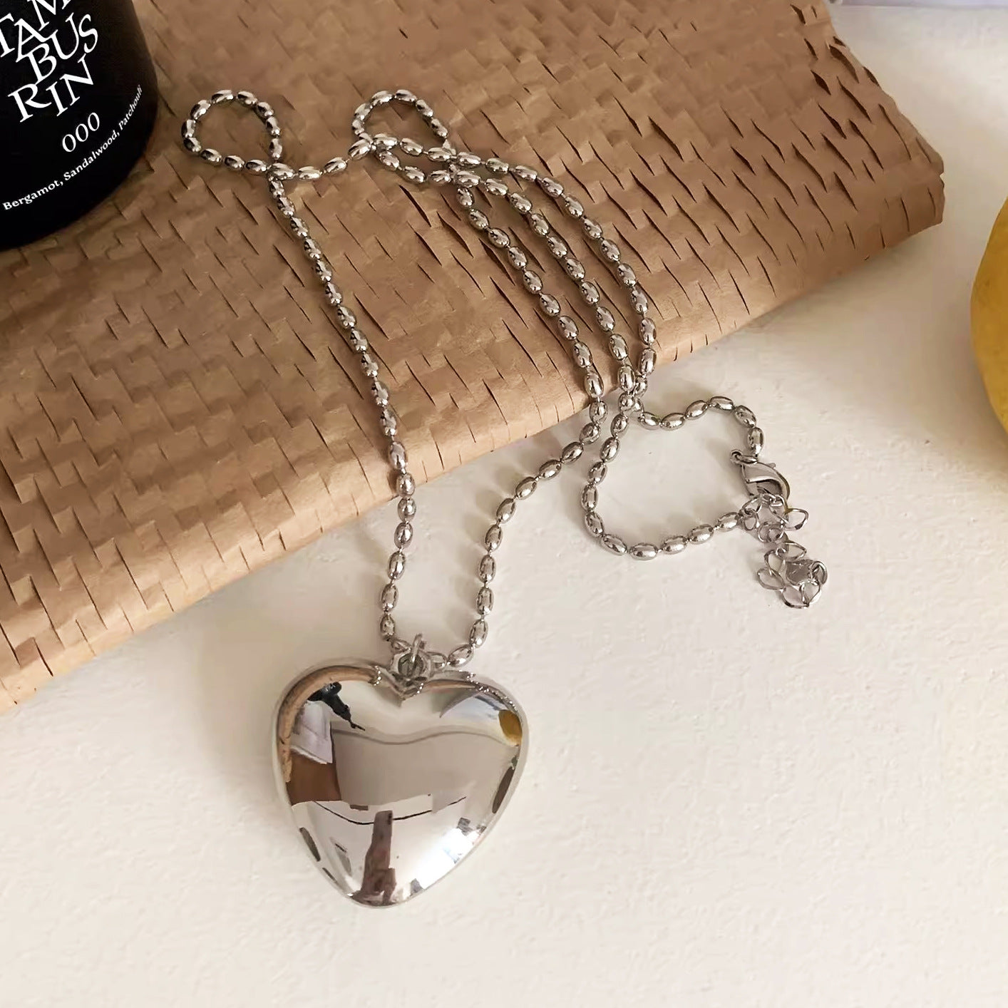 Sier Long Sweater Chain Korean Simple Necklaces