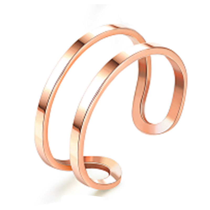 Adjustable Titanium Steel Popular Stainless Couple Rings