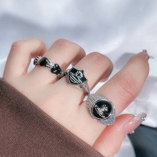 Glazed Open Female Sweet Grace Cool Affordable Luxury Fashion Rings