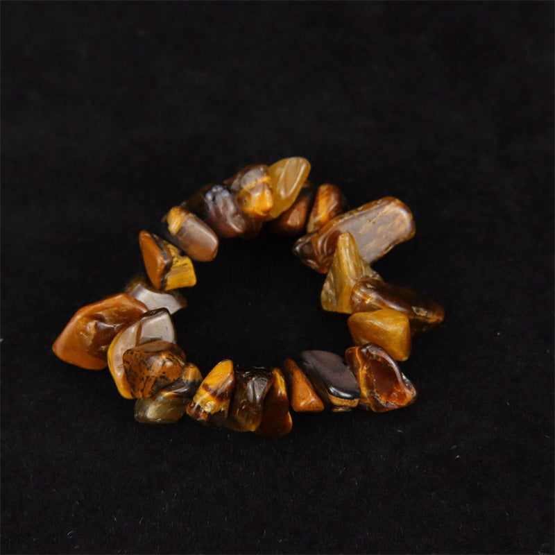 Personality Handmade Wear Natural Gravel Elastic Rings