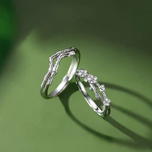 Women's & Men's Pair Of Personalized Creative Niche Couple Valentine's Rings