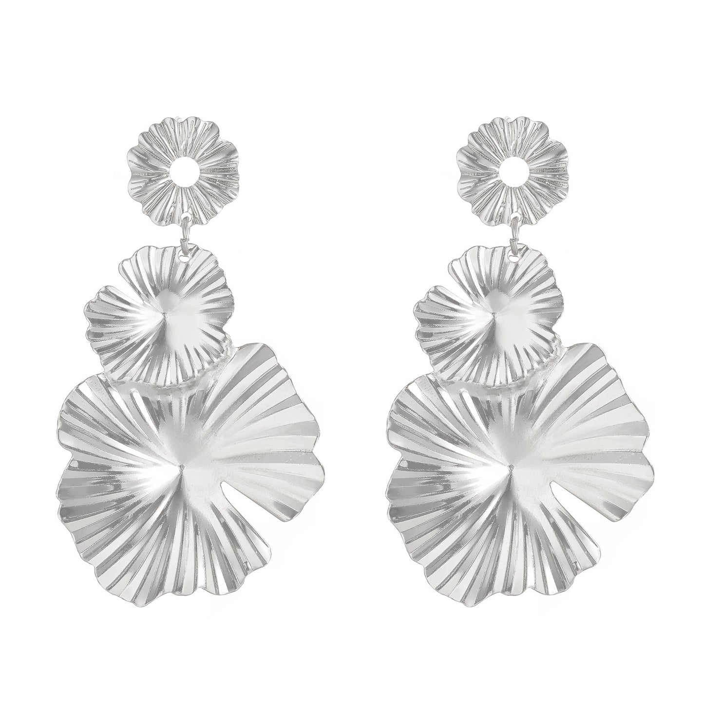 Women's Exaggerated Leaves Flower Retro Fashion Long Earrings