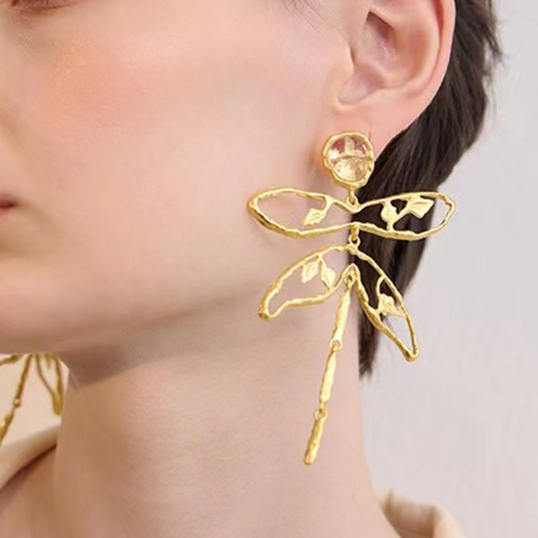 Korean Style Tassel Rhinestone Pearl Ear Hook Earrings