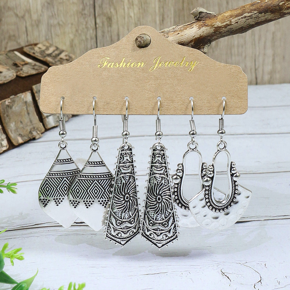 Women's Bead Elegant Bohemian Vintage Alloy Long Earrings