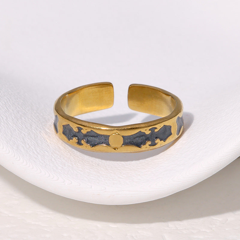Oil French Entry Lux Elegant Gold Plated High Rings